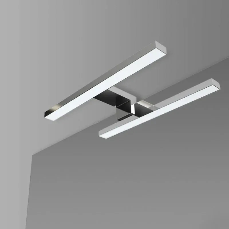 Lampada LED per specchio 30 cm luce fredda e doppia installazione