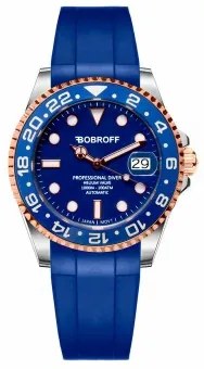 Orologio Unisex Bobroff BF0006-CA Azzurro (Ø 41 mm)