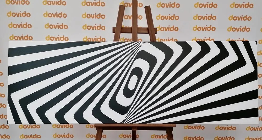 Stampa su tela – Illusione in bianco e nero