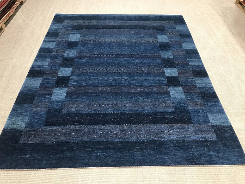 Loribaft Tappeto persiano 360x290 Blu (Iran) Annodato A Mano