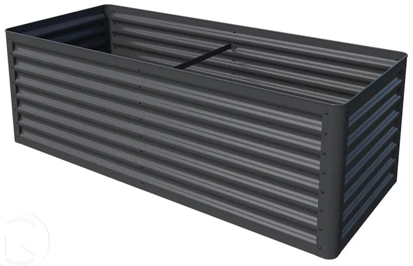 PRIMEYARD 180 x 75 x 60 cm Orto rialzato, acciaio, antracite - (GFPV00813)
