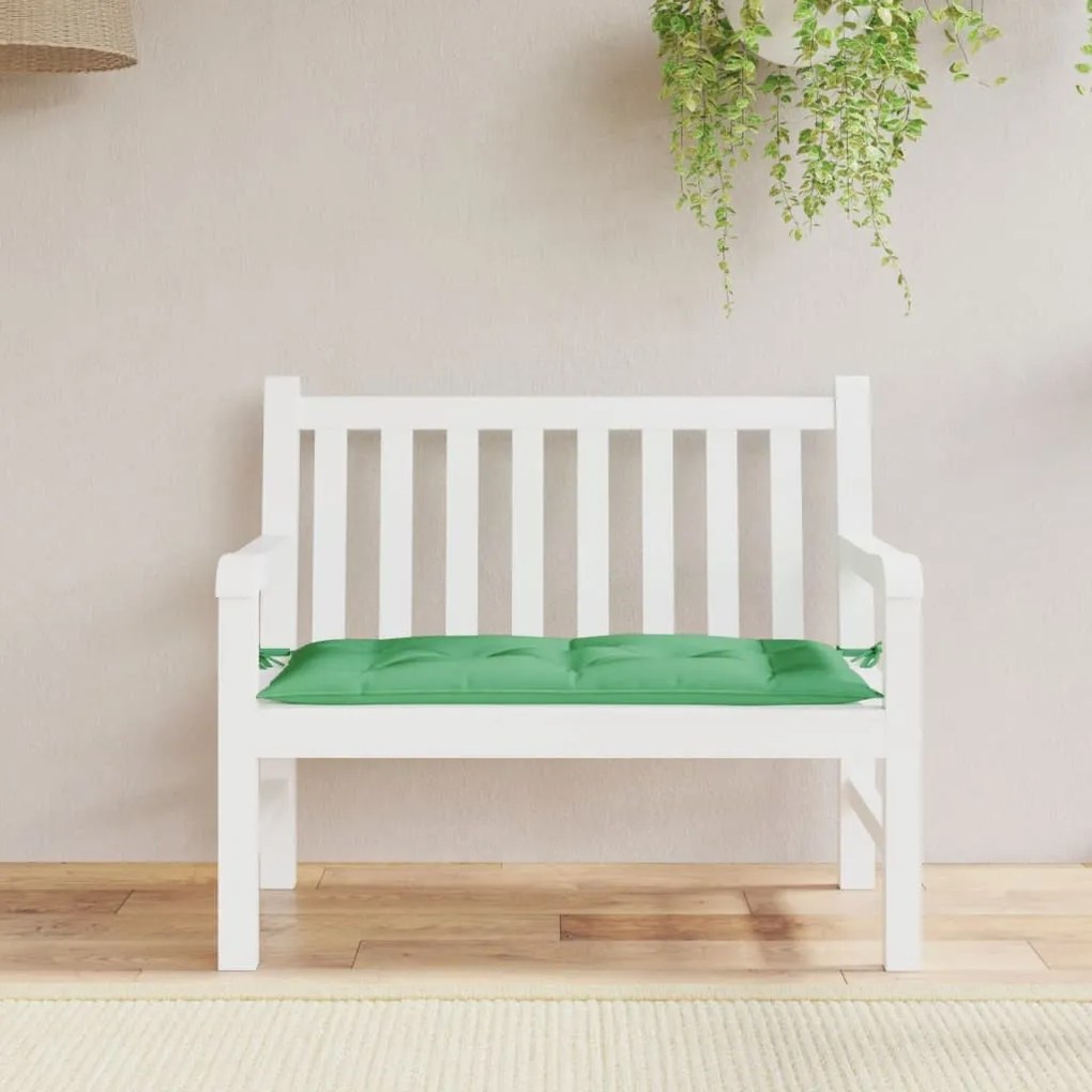 Cuscino Per Panca Verde 100x50x7 Cm İn Tessuto Oxford /