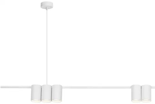 Lampadario a sospensione con filo GENESIS 7xGU10/8W/230V bianco