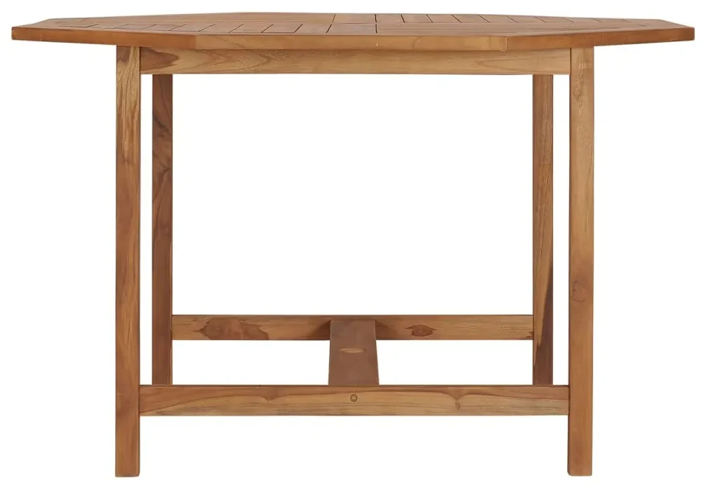 Tavolo pranzo da giardino Ø110x110x75 cm legno massello di teak