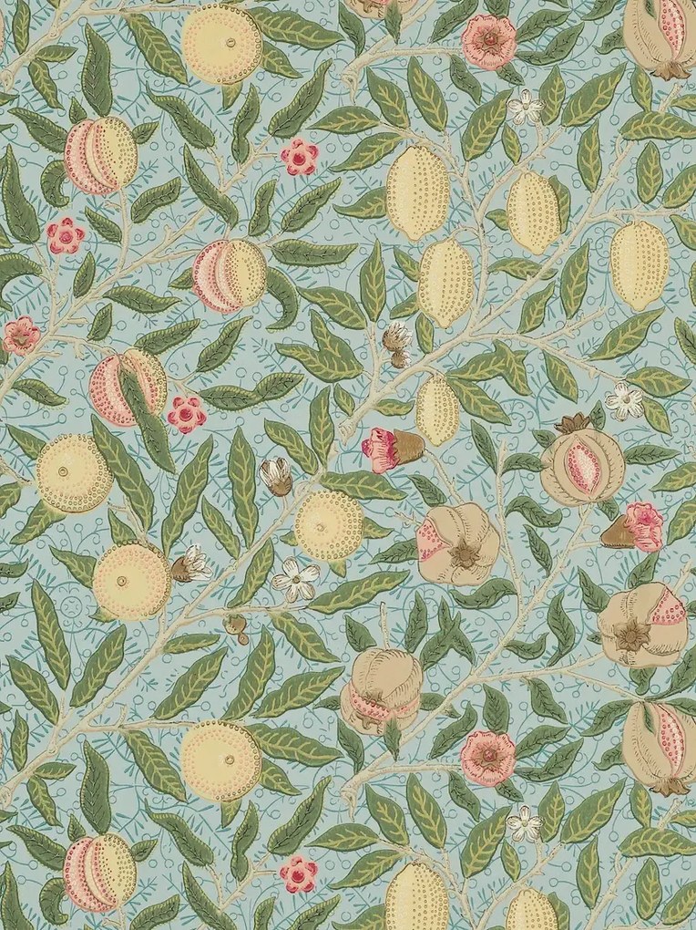 Morris & Co Tapete Fruit - Slate/ Thyme