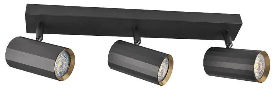 Faretto NICEA 3xGU10/10W/230V nero