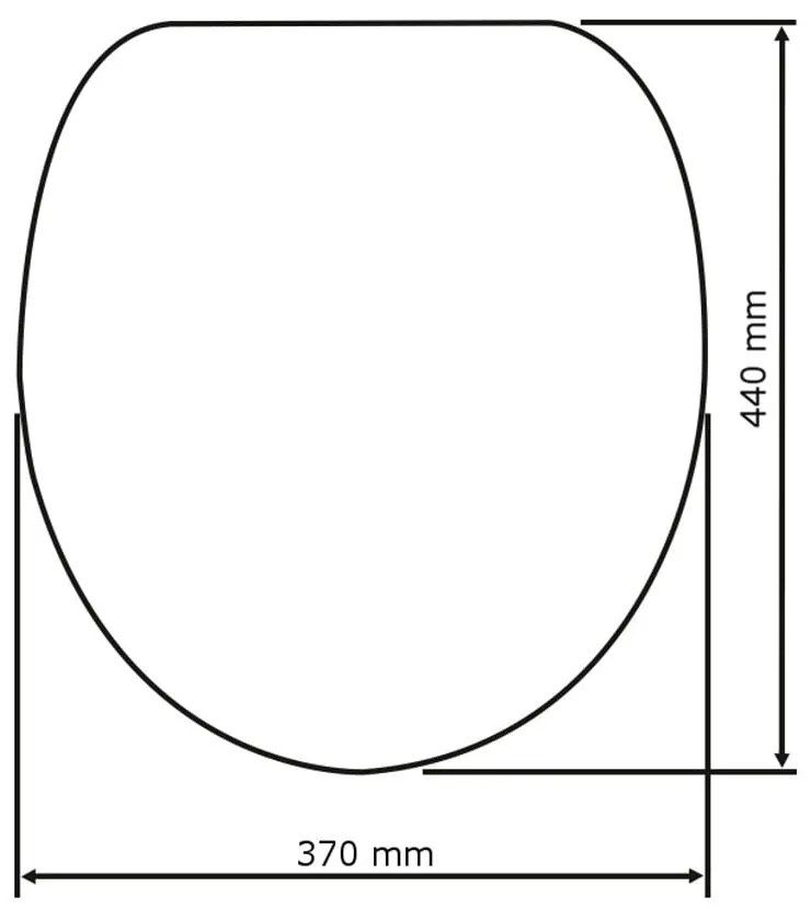 Sedile per wc bianco con chiusura facilitata , 44 x 37 cm Kos - Wenko