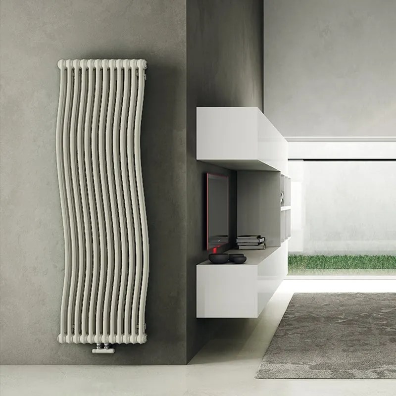 Termoarredo bagno IRSAP 200.2x48.1 cm interasse 1935 mm bianco serie Tesi Runner