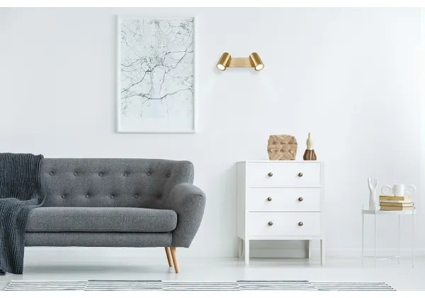 Globo 57911-2GO - Faretto ROBBY 2xGU10/35W/230V oro