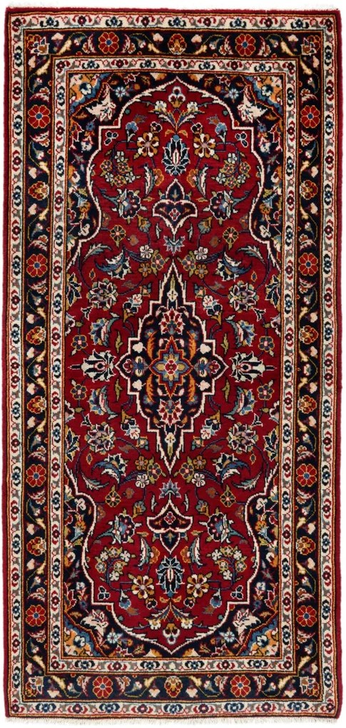 Kashan Tappeto 150 x 70 (Iran) Annodato A Mano
