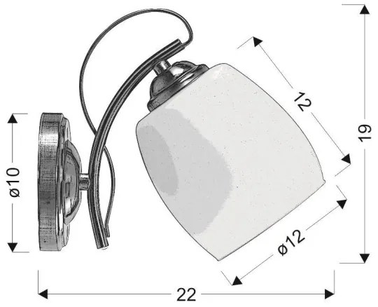 Applique AMBA 1xE27/40W/230V