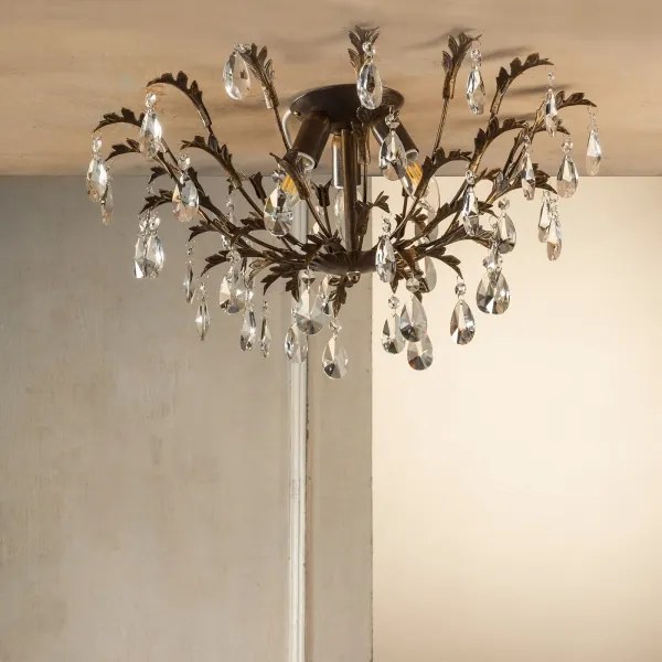 ONLI - Plafoniera TERESA 3xE14/6W/230V bronzo