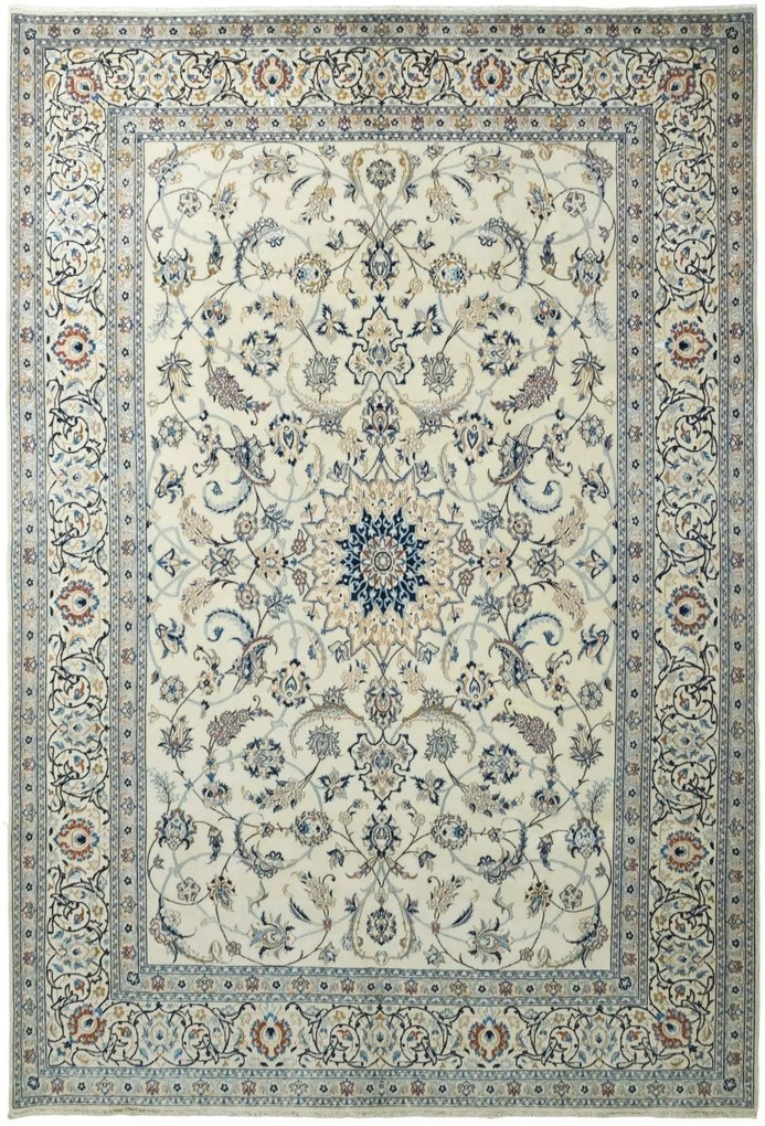 Nain Tappeto persiano 310 x 210 Beige (Iran) Annodato A Mano