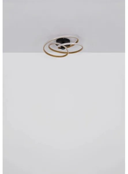 Globo 67183-40G - Lampadario a plafone LED GLYXAR LED/40W/230V oro/nero