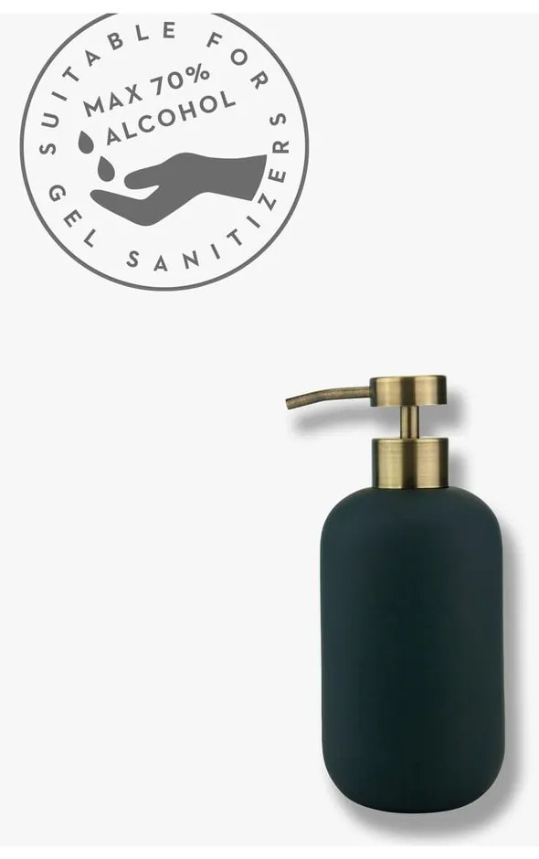 Dispenser di sapone in ceramica antracite 200 ml Lotus - Mette Ditmer Denmark