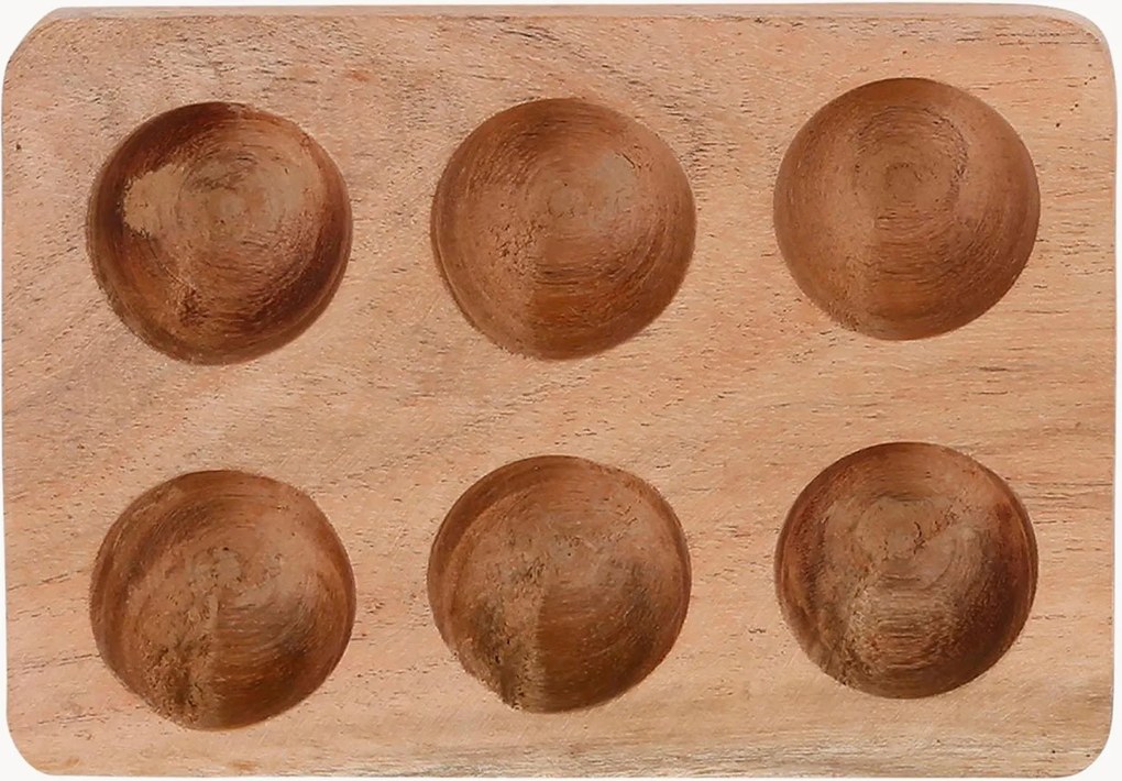 Portauova in legno di acacia Dalbert