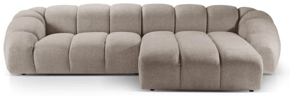 Divano angolare beige (con penisola a destra) Diana – Micadoni