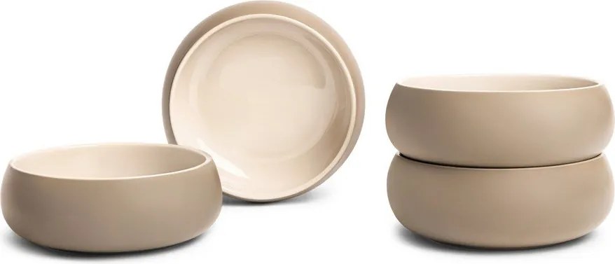 Ciotoline in set per zuppe e minestre/per ramen beige in gres 4 pz 1 l Terra Vira – Bonami Selection