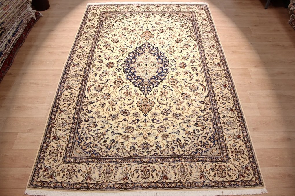 Nain Tappeto persiano 340 x 220 (Iran) Annodato A Mano