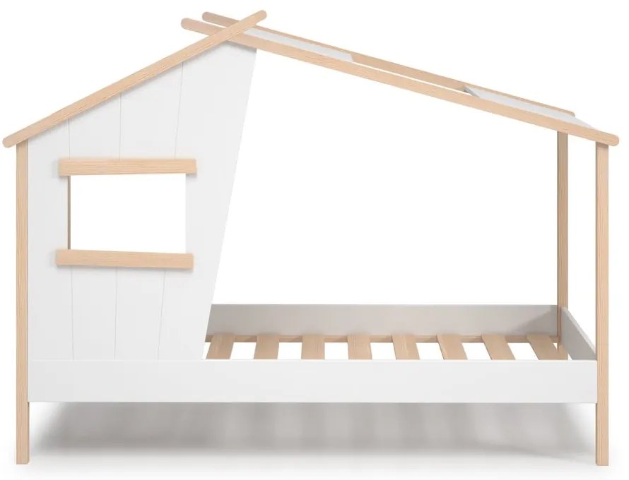 Letto per bambini in legno di pino bianco 90x190 cm Luba - Marckeric