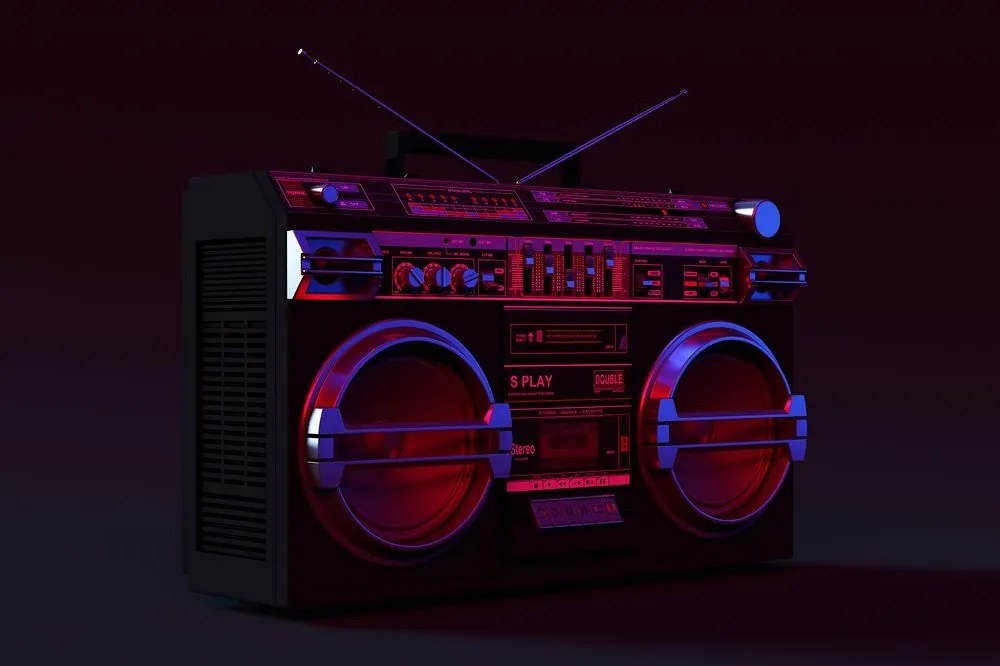 Carta da parati autoadesiva – Radio disco degli anni '90