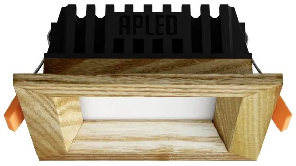 APLED - Lampada LED SQUARE WOODLINE LED/3W/230V 4000K 9x9 cm cenere legno solido