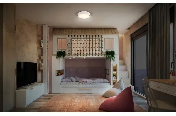 Ledvance - Plafoniera ORBIS MADRID 2xE27/10W/230V bianco