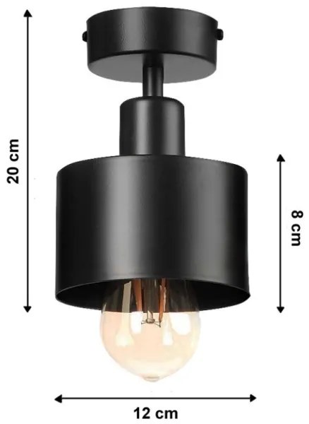 Lampadario a plafone BODO 1xE27/60W/230V