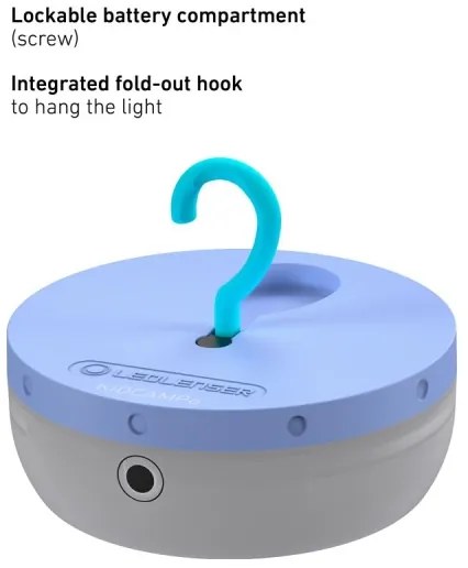 Ledlenser KIDCAMP6 RAINBOW - Lampada portatile dimmerabile a LED/3xAAA IP44 blu