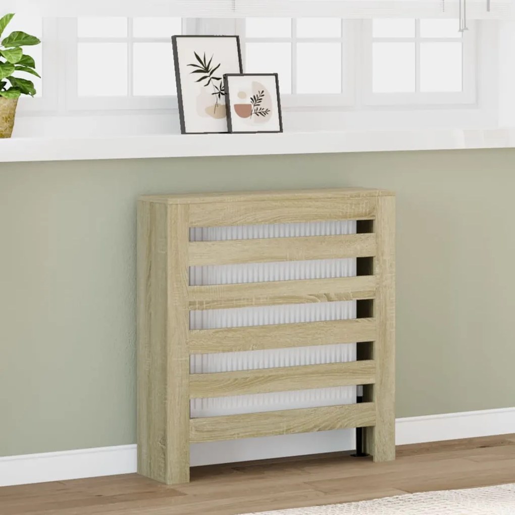 Copertura Termosifone Rovere Sonoma 78x20x82 Legno Multistrato /