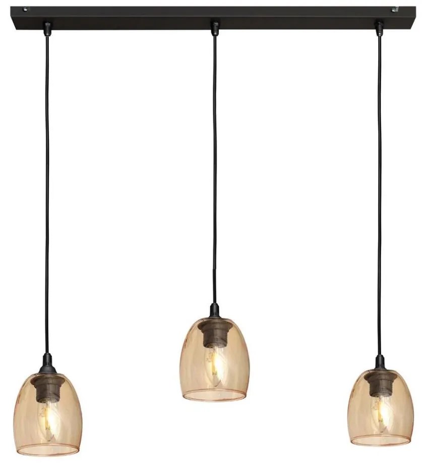 Lampadario a sospensione con filo BRILLANT 3xE27/15W/230V beige