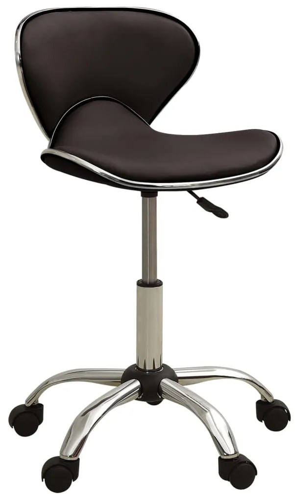 Sedia Da Ufficio Marrone İn Similpelle /