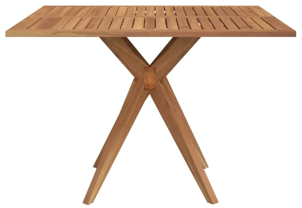 Set da pranzo per giardino 5 pz in legno massello di acacia