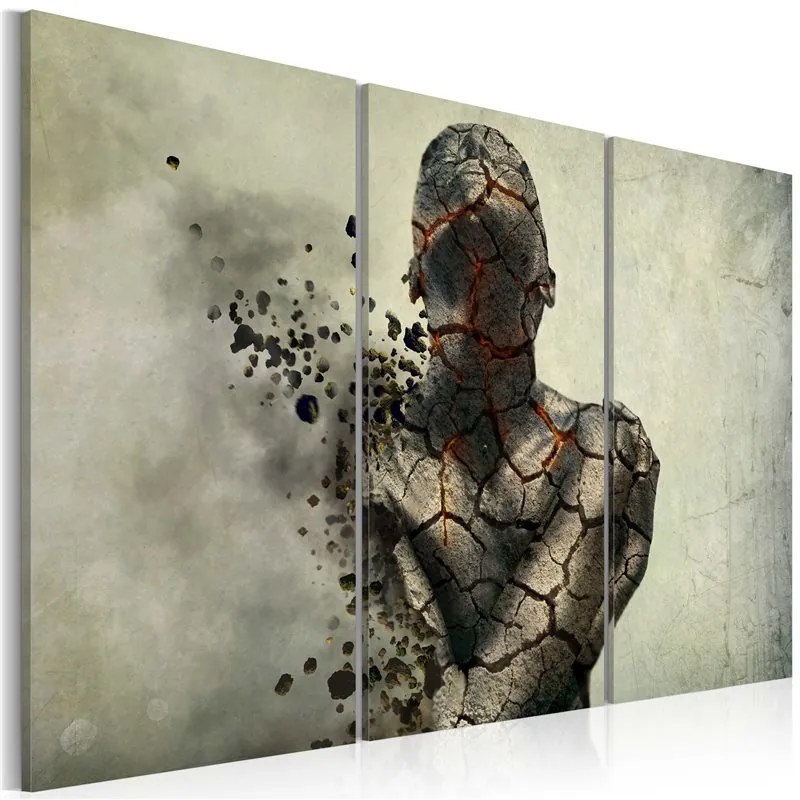 Quadro The man of stone triptych