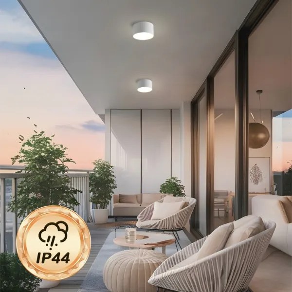 Brilagi - Plafoniera LED da bagno FORIS LED/9W/230V Ø 9 cm bianca IP44