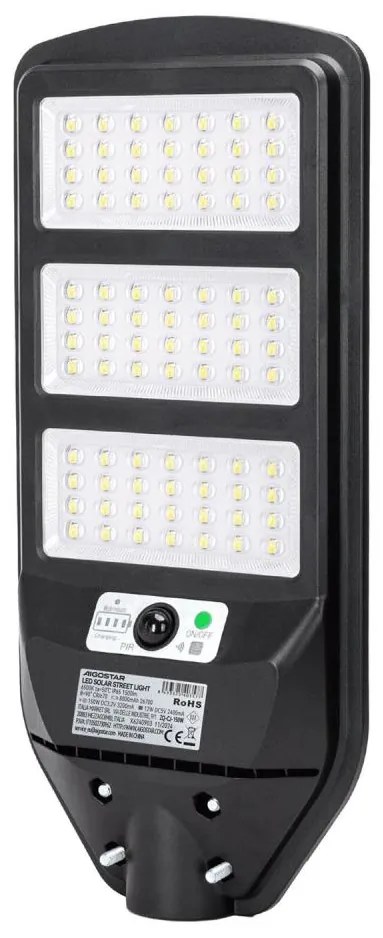 Aigostar - Lampada stradale solare LED con sensore LED/150W/3,2V+ +TC