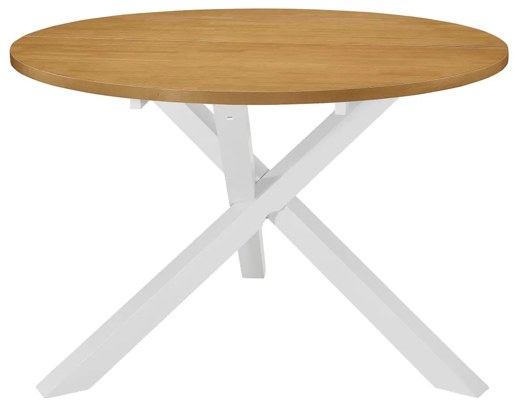 Tavolo Da Pranzo Bianco 120x75 Cm İn Mdf /