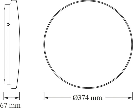 Osram - Plafoniera LED per bagno CEILING ROUND LED/24W/230V Ø 37 cm IP44 bianca