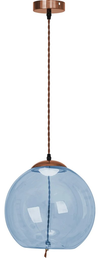 Lampada LED Da Soffitto Pensile Di Vetro Blu APP445-CP