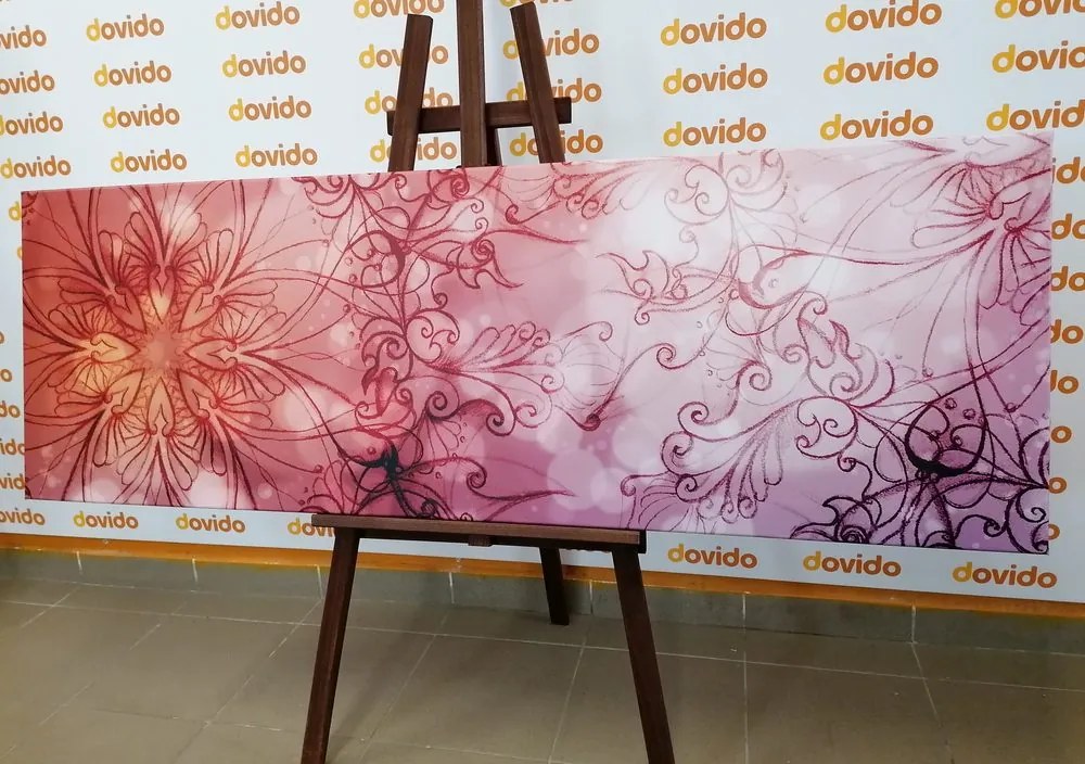Quadro su tela – Mandala floreale