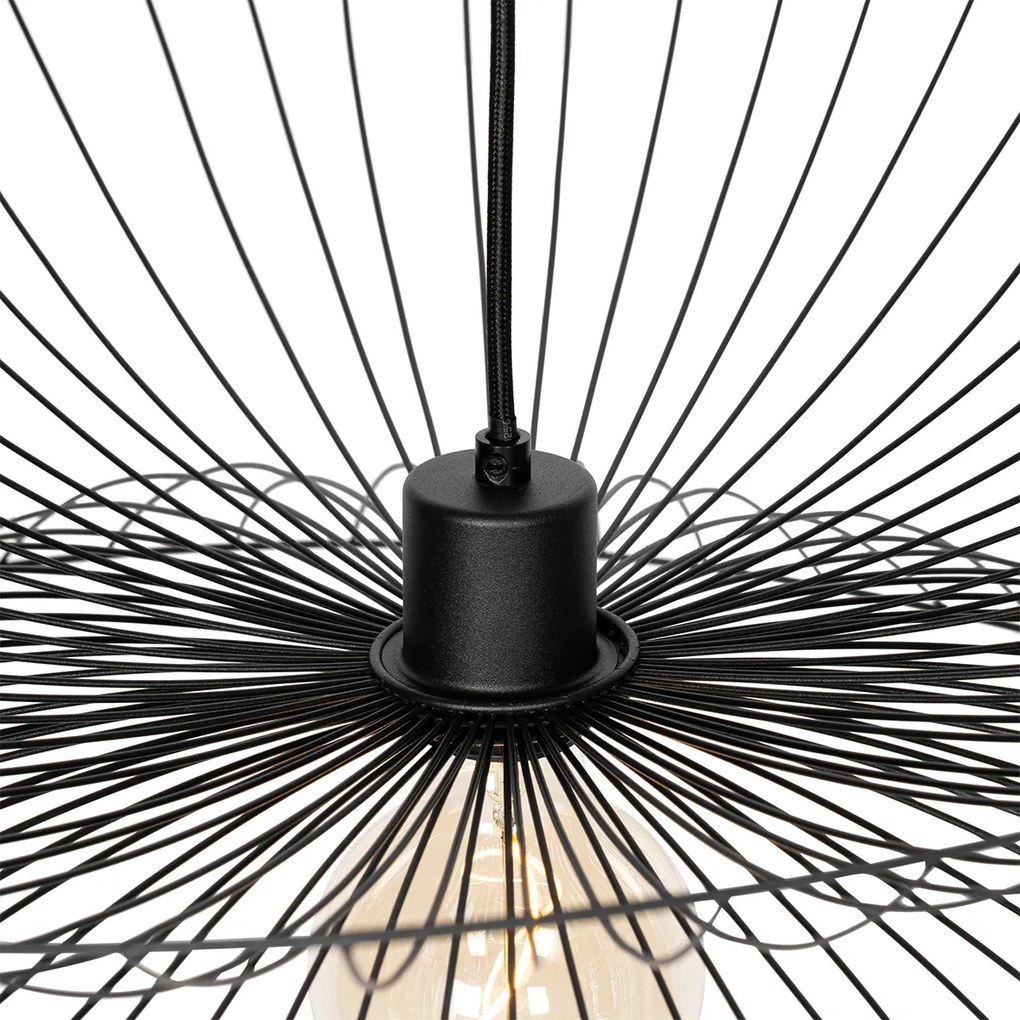 Lampada a sospensione di design nera 66 cm - PUA
