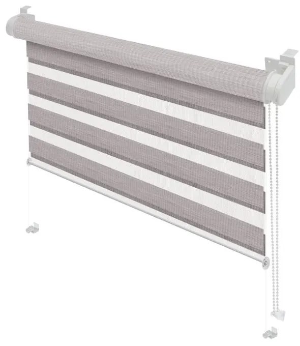 Tenda a pacchetto giorno/notte grigio tortora 42,5x150 cm Zebra Silvalin – Gardinia