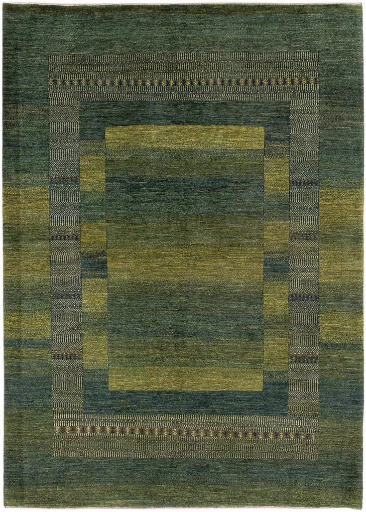Loribaft Tappeto persiano 170 x 240 Verde (Iran) Annodato A Mano