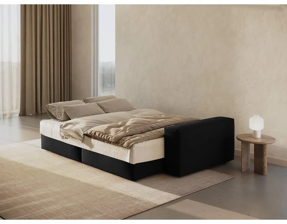 Divano letto nero 247 cm Jodie - Micadoni Home