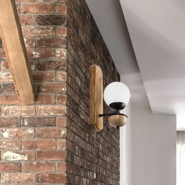 Brilagi - LED Applique COTTAGE 1xG9/40W/230V quercia/bianco