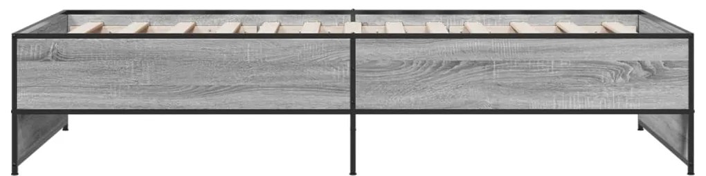 Giroletto grigio sonoma 75x190cm in legno multistrato e metallo