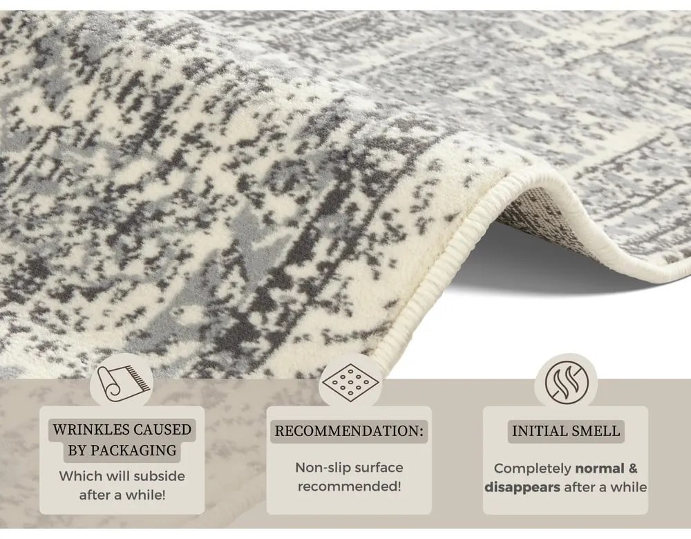 Tappeto grigio e crema Celebration , 160 x 230 cm Plume - Hanse Home