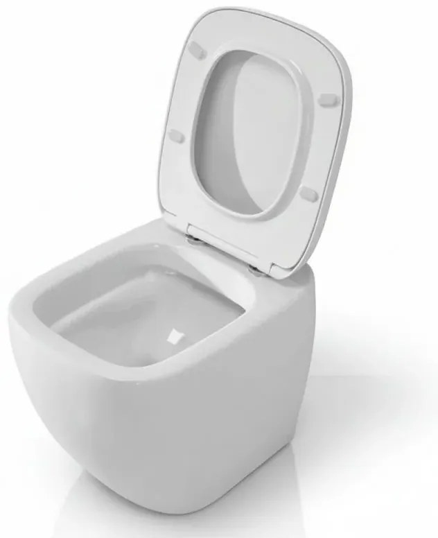 Sanitari filomuro rimless Rak Illusion con copriwater soft close