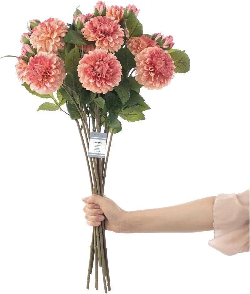 Set di fiori artificiali 10 pz (altezza totale 62 cm) Dahlia – Restilo