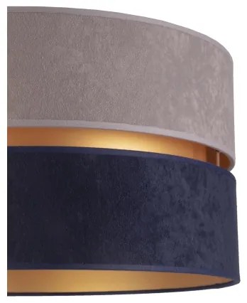Duolla - Lampada con piedistallo DUO 1xE27/60W/230V diametro 44 cm grigio/blu/beige